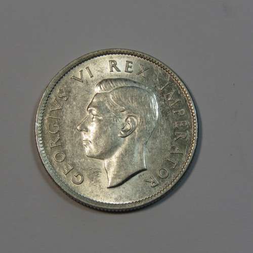 1943 South Africa two shilling - UNC