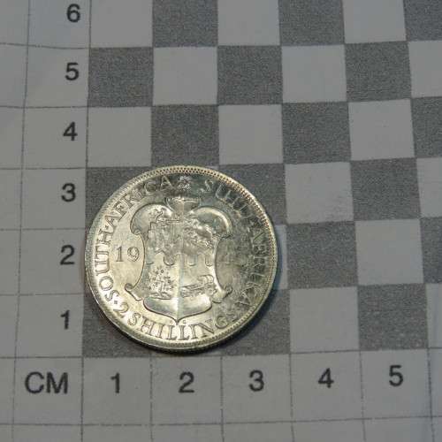 1943 South Africa two shilling - UNC