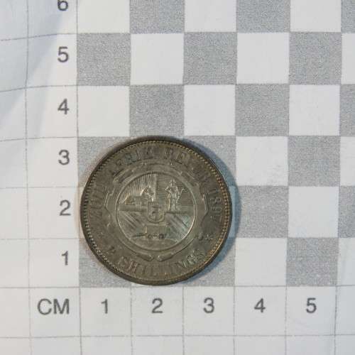 1897 South Africa ZAR Kruger two shillings - AU - With mint lustre