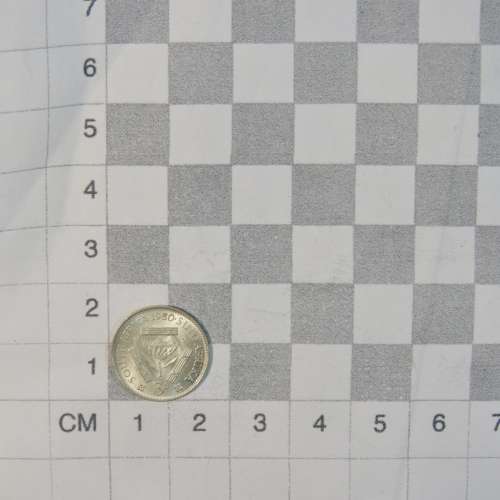 1950 South Africa threepence - UNC with 4 cracked die marks