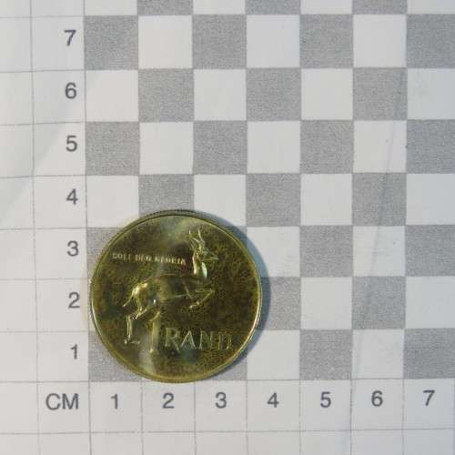 1966 Suid-Afrika R1 - Part of hoof of Springbok missing - Proof coin