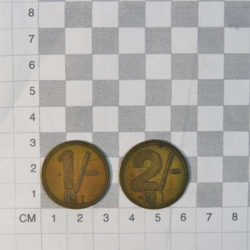 O.G and Co 1s and 2s tokens overstamped 1
