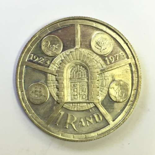 1974 RSA Proof silver R1 - 50 years of SA coins