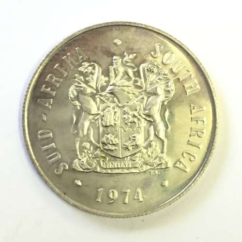 1974 RSA Proof silver R1 - 50 years of SA coins