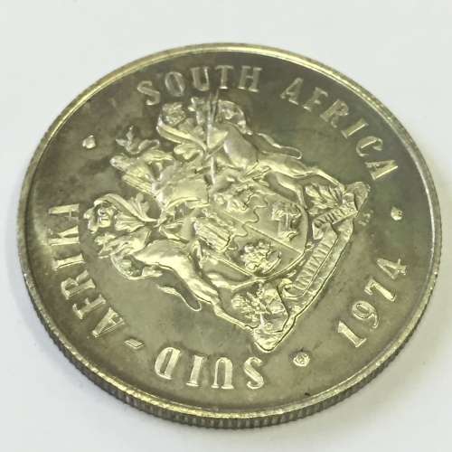 1974 RSA Proof silver R1 - 50 years of SA coins