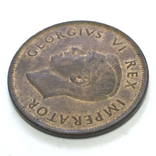 1941 SA Union half penny with mint lustre AU+