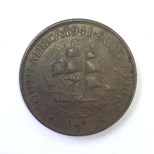 1941 SA Union half penny VF