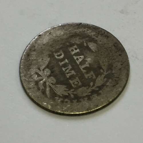 1837 USA half dime - small date - no stars