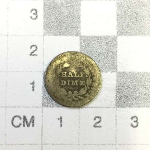 1837 USA half dime - small date - no stars