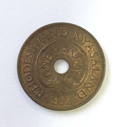 1957 Rhodesia and Nyasaland penny Uncirculated