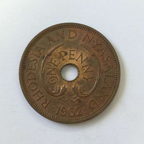 1962 Rhodesia and Nyasaland Penny Uncirculated