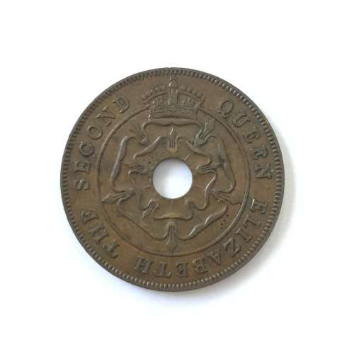 1954 Southern Rhodesia bronze penny VF+