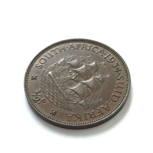 1934 SA Union Half Penny AU