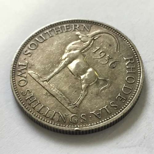 1936 Southern Rhodesia Two Shilling VF+