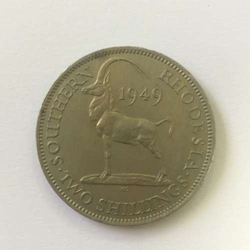 1949 Southern Rhodesia Two shilling AU