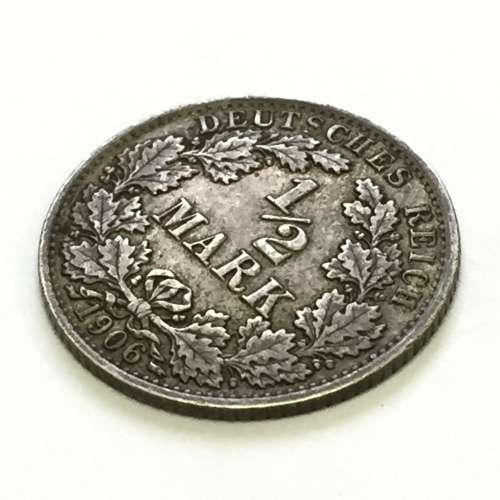 1906 German Empire half mark ``A`` mintmark - XF+