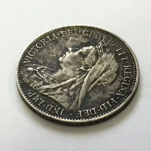 1901 Great Britain victorian sixpence aXF