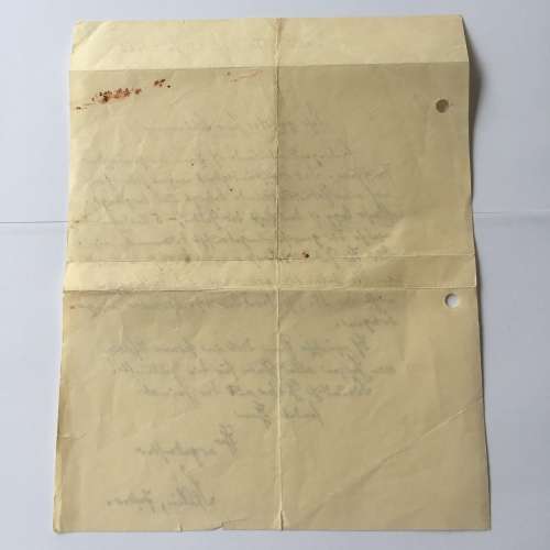 Lot of 7 German post WW1 inflation banknotes - with 1926 letter in German