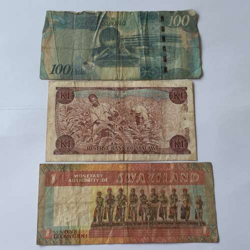 Lot of 10 different Africa banknotes