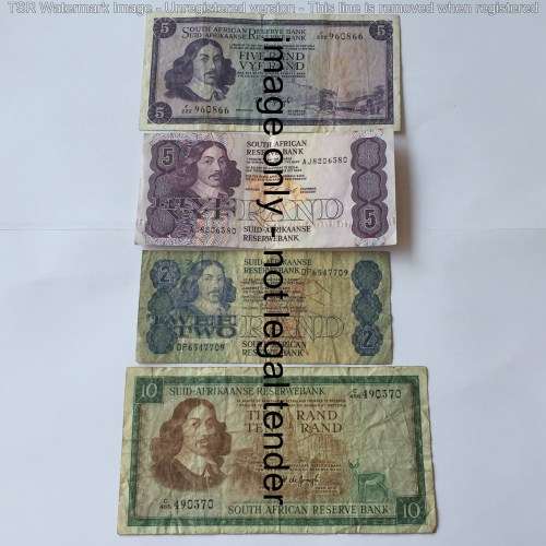 Lot of 10 different Africa banknotes
