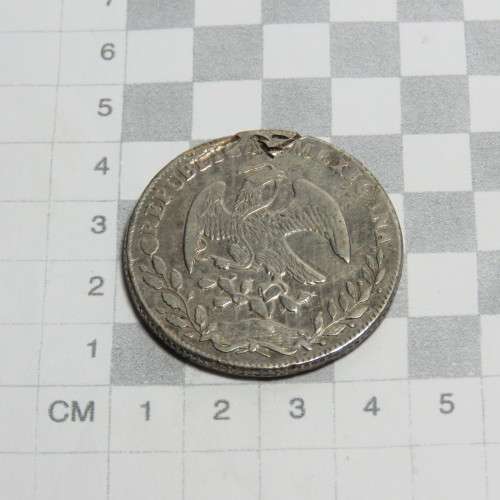 Mexico 8 Reales 1865 with Mexico City mintmark M 1865 FH - No record of this coin in Krause KM#377.1