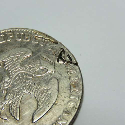 Mexico 8 Reales 1865 with Mexico City mintmark M 1865 FH - No record of this coin in Krause KM#377.1