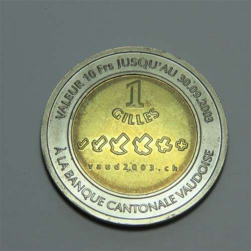 Switzerland 1803-2003 Canton de Vaud 1 Gilles token