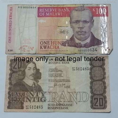 Lot of 10 Africa banknotes