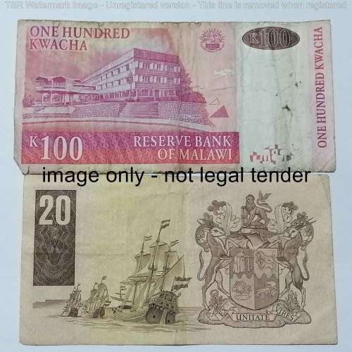 Lot of 10 Africa banknotes