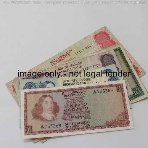 Lot of 7 South Africa replacement notes R1 to R50