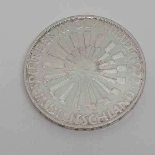 Germany 1972 Olympics 10 Mark with G mintmark - silver
