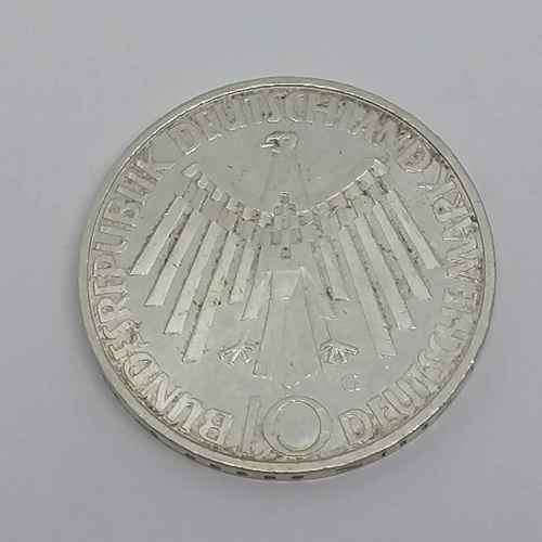Germany 1972 Olympics 10 Mark with G mintmark - silver