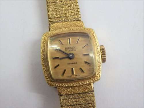 Ladies Bentley incabloc 20 microns gold plated watch - Working