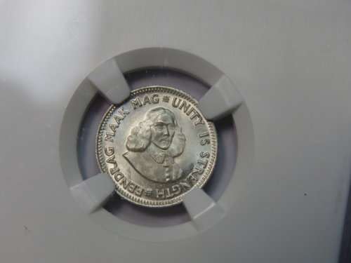 2 1/2 cent 1962 graded MS66 by NGC - Only 12589 minted