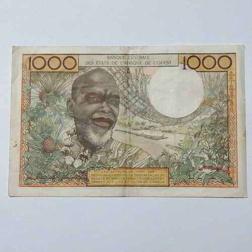 West African State 1965 Senegal 1000 Francs banknote - very scarce