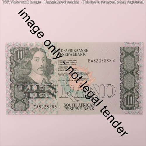 GPC de Kock 3rd Issue R10 uncirculated with No 8228888