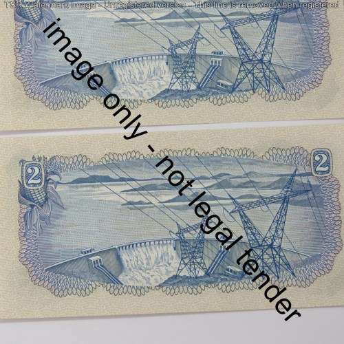 TW de Jongh lot of 3 R2 notes No 515550, 515551, 515552 - Uncirculated