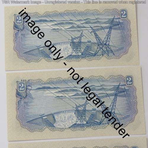 TW de Jongh lot of 3 R2 notes No 515550, 515551, 515552 - Uncirculated
