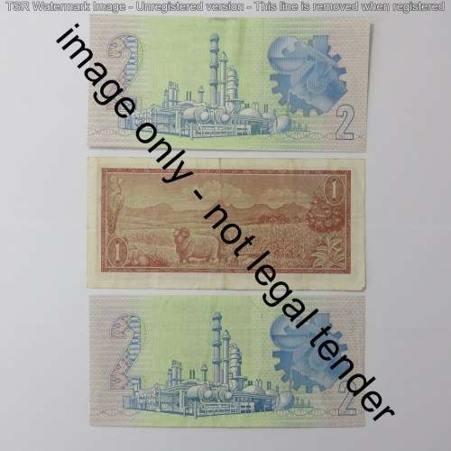 Lot of 5 different South Africa banknotes - de Jongh, de Kock and Stals