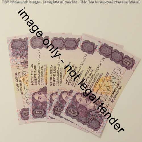CL Stals lot of 6 R5 notes uncirculated with consecutive numbers