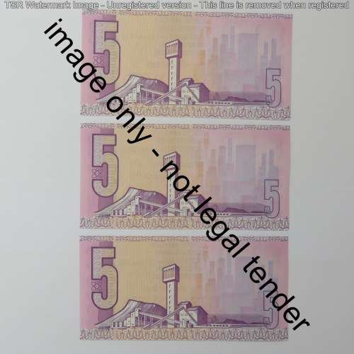 CL Stals lot of 6 R5 notes uncirculated with consecutive numbers
