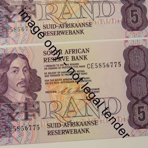 CL Stals lot of 6 R5 notes uncirculated with consecutive numbers
