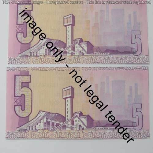 CL Stals lot of 6 R5 notes uncirculated with consecutive numbers
