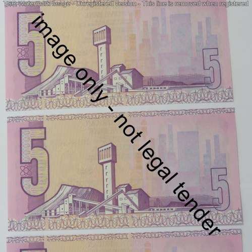 CL Stals lot of 6 R5 notes uncirculated with consecutive numbers