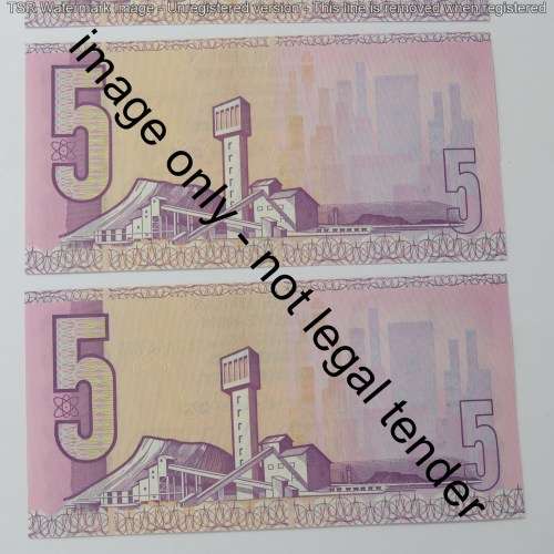 CL Stals lot of 6 R5 notes uncirculated with consecutive numbers