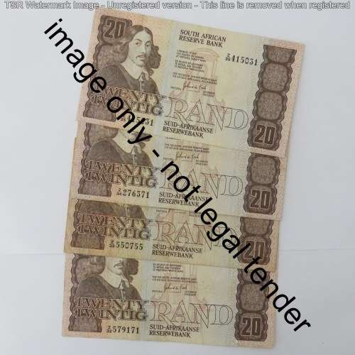 GPC de Kock 3rd issue R20 replacement notes - Z 32, Z 33, Z 34, Z 35