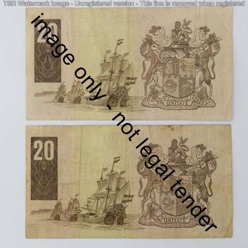 GPC de Kock 3rd issue R20 replacement notes - Z 32, Z 33, Z 34, Z 35