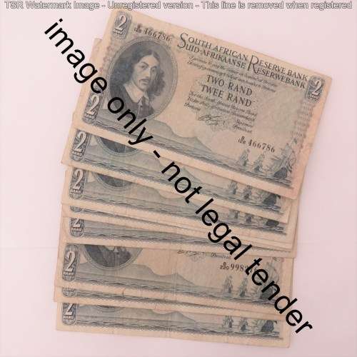 Rissik Lot of 10 R2 notes all different prefix