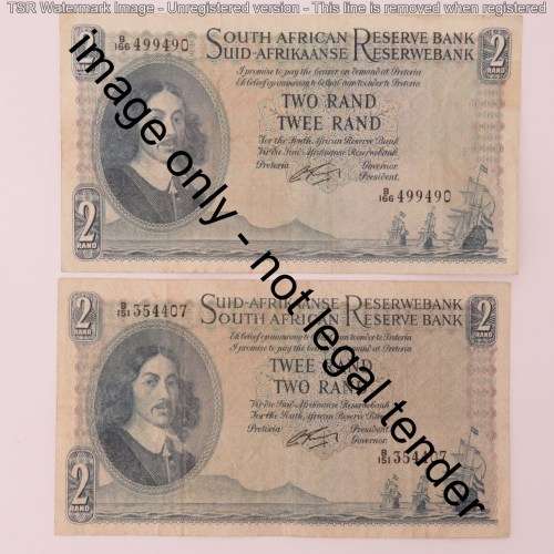 Rissik Lot of 10 R2 notes all different prefix