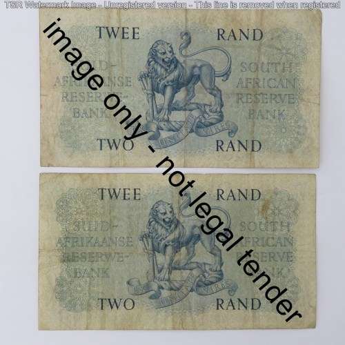 Rissik Lot of 10 R2 notes all different prefix